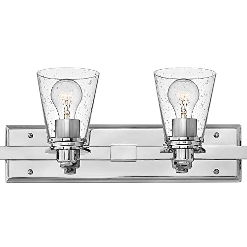 Hinkley Avon Collection Contemporary Modern Six Light Bathroom Vanity Fixture, Chrome With Clear Glass #TOP1