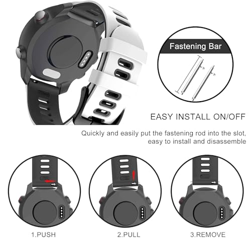 Image of Zitel Compatible with Fossil 22mm Band for Gen 6 44mm, Gen 5 Carlyle, Garrett, Julianna, Gen 5E 44mm, Gen 4, Grant Chronograph, Q Grant Silicone Sports Strap