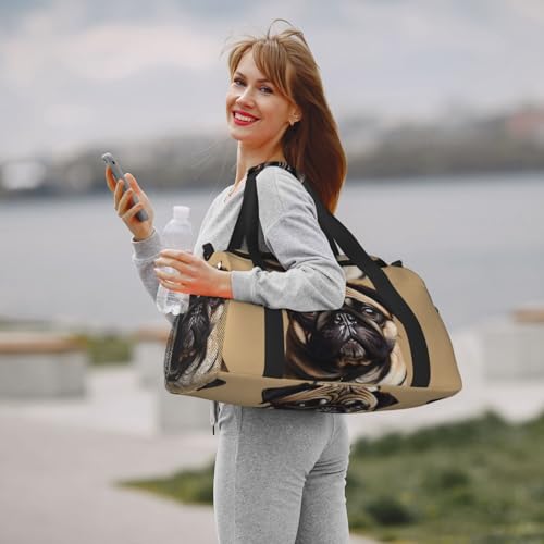 Sac de sport carlin imprimé idée cadeau originale taille unique