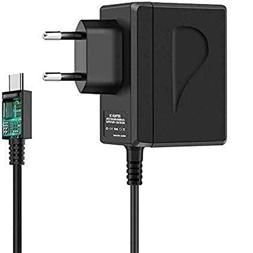 AC Adaptateur Secteur Rapide pour Nintendo Switch/Switch Lite, USB Type C Alimentation Chargeur Support Le Mode TV Charge Rapide Prise EU Cover