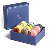 Kayla's Cake Premium French Macarons Cookies Gift Baskets Gourmet Chocolate Box Desserts Birthday Snack Care Packages College Students Mothers Day Thank You Macaroon Mom Women her Men Classic 12