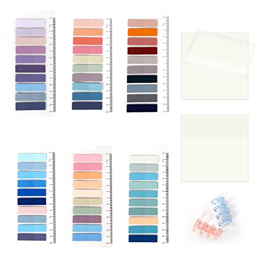 DERAYEE 1300pcs Post Sticky it Transparent,Post it Marque Page Adhésif,Réutilisable Étanche Notes Autocollantes pour Bureaux et Scolaire