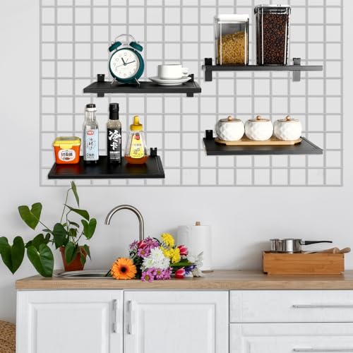 Zonon JAX-ZONON-465 4 Pack Gridwall Shelf Metal Grid Wall Panel Display Stand Heavy Duty Shelves Gridwall Accessories thumb #1