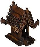 DDPREMIUM Thai Buddhism Handmade Teak Wood Spirit (House, W4 xL3 xH5)