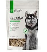 Ultimate Pet Nutrition Nutra Bites Freeze Dried Raw Single Ingredient Treats for Dogs, 4 Ounces, ...