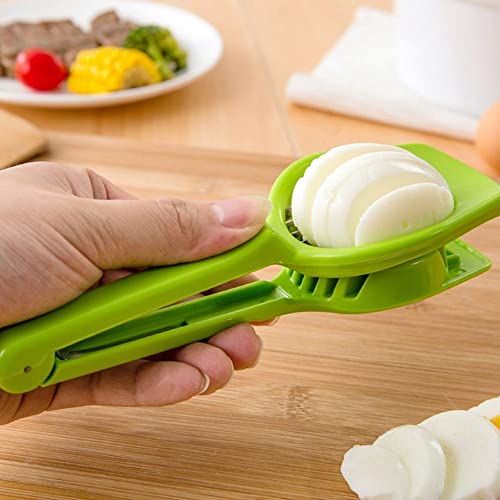 Hands Free Egg Slicer, 1Pc Plastic Multifunction Eggs Slicer Mushroom Fruit Strawberry Kitchen Accessories Tool Cutter, Small Kiwi Fruit Banana Slicer Strawberry Egg Cutter Home Kitchen Bar Tool #TOP3