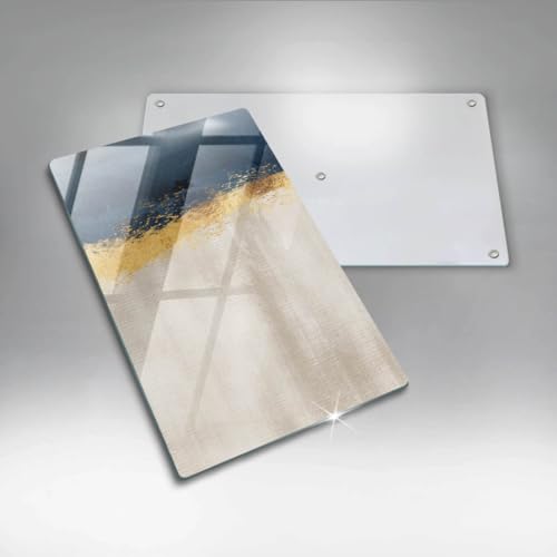 Plaque induction protection 30x52cm Wallfluent Abstraction Gold