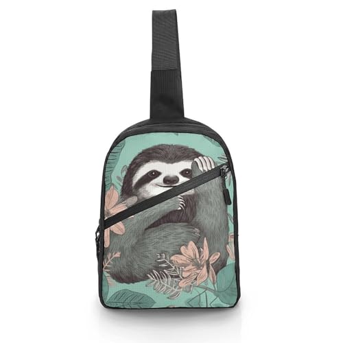 Bolso de pecho cruzado para hombre y mujer color verde menta miniatura 1
