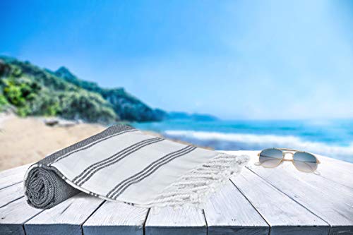 Glamburg 57293 Peshtemal Turkish Beach Towel Cotton Oversized 36X71 Set Of 6 thumb #6