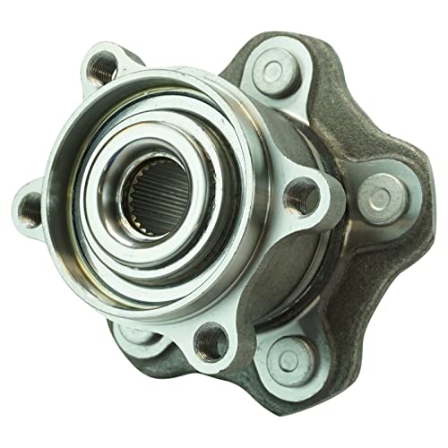 Image of TRQ Rear Left and Right Wheel Bearing and Hub Assembly Set 2 Piece Compatible with 08-13 Nissan Rogue All Wheel Drive 11-13 Juke All Drive 2014 Juke to 4-01-14 Production Date