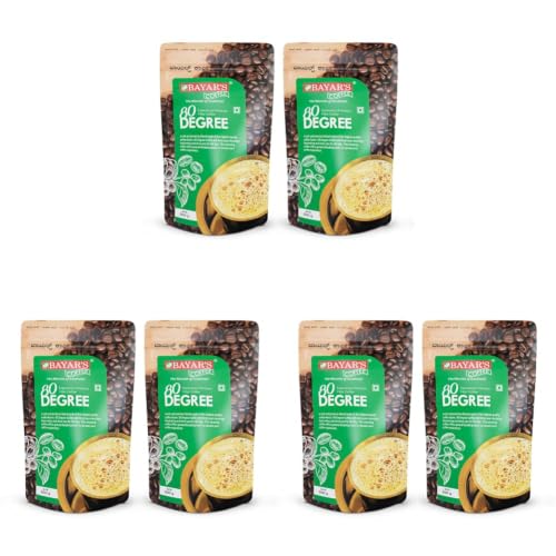 Image of Bayar's Coffee 80 Degree Filter Coffee Powder 500g | Bold South Indian Blend with 80% Coffee & 20% Chicory |Strong Decoction & Rich Aroma | Freshly Roasted & Ground for Every Cup pack of 6