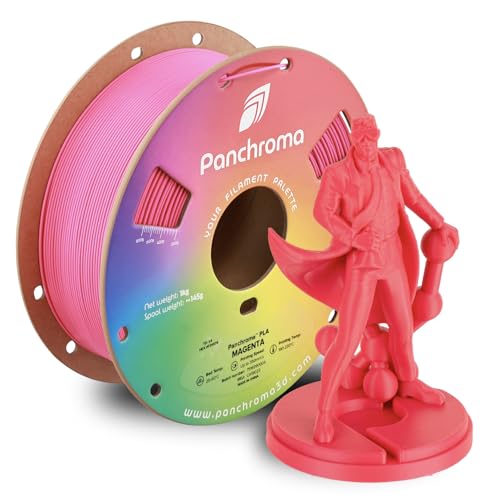 Image of Polymaker Panchroma PLA Magenta 3D Printer Filament, 1.75mm, 1kg Spool, Easy to Print, High Speed Printing, Tangle Free, AMS Compatible, Perfect for Toys, Decor, Miniatures, Models & Cosplay