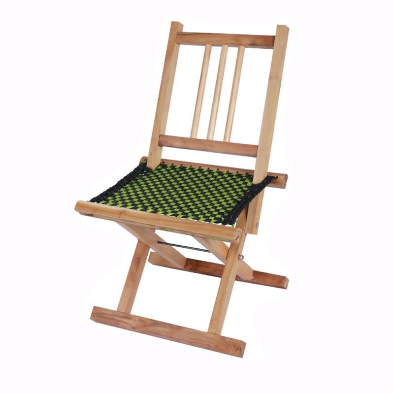 Tabouret pliant en bois massif pliable et léger pour la pêche