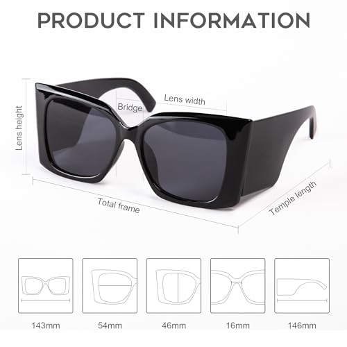Sunglasses for women and men trendy 2024 UV400 Protection Retro Fashion Style3