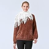 Zoom IMG-2 koemcy foulard donna frange triangolo Zoom IMG-2 koemcy foulard donna frange triangolo