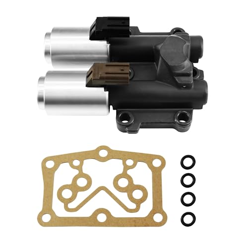 Ovabeyna 28260-RPC-004 Transmission Dual Linear Shift Solenoid with Gasket Compatible with 2006-2011 Honda Civic 2007 2008 Honda Fit 28260RPC004