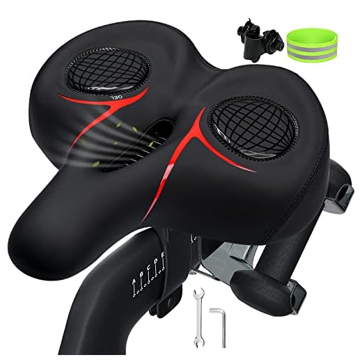 Wide Bike Seat for Peloton Bike & Bike+: Upgraded Comfort Bike Seat Cushion for Women & Men, Bicycle Saddle Cover Extra Padding Replacement, Accessories for All Bikes