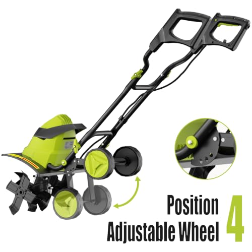 Baococo 13.5A Electric Tiller, 18" W x 9" D, 24 Steel Tines, Heavy-Duty by Baococo - Used condition - Image 6