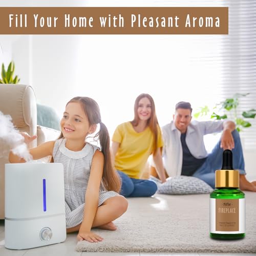 Image of Fireplace Fragrance Oils, MitFlor 30ml Scented Essential Oil for Diffuser, Premium Fragrance Oil for Candle & Soap Making, Winter Aromatherapy Diffuser Oil, Warm & Woody Scent for Home Fragrance