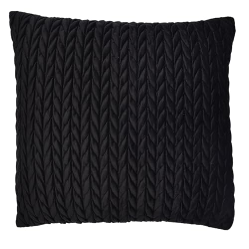 Image of Laurence Llewelyn-Bowen - Amory - Velvet Cushion Cover - 43 x 43cm in Black