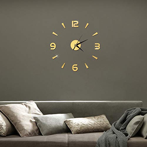 Reloj de pared grande para decorar el comedor con pegatinas elegantes 5