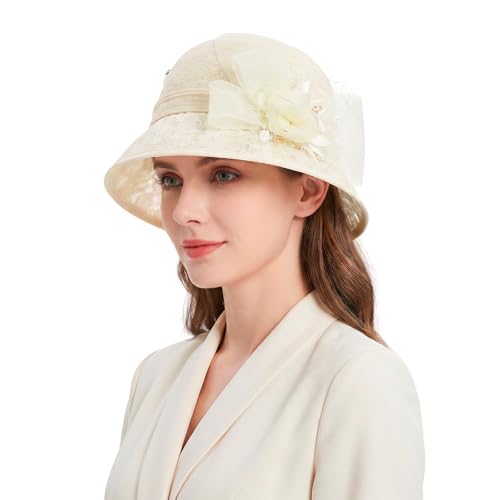 Chapeau de mariage femme anti-UV pour rester élégante sous le soleil sans étouffer