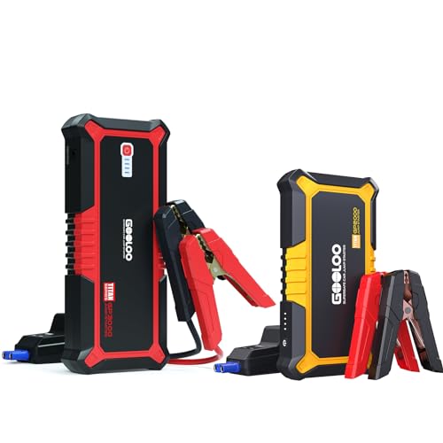 GOOLOO Portable GP3000 & GP2000 Car Jump Starters for 12 Volt Automotive Batteries,Jump Box Power Pack with USB Quick Ch - Detailed View