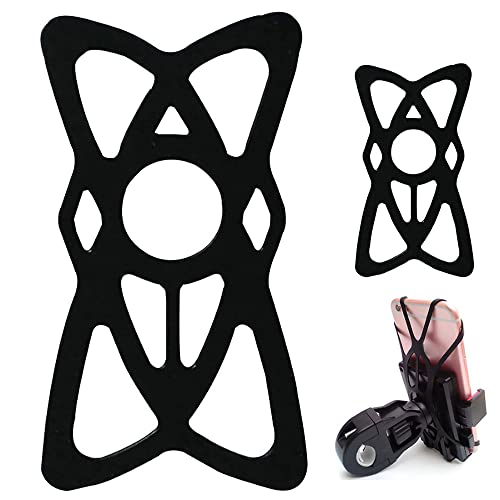 Kinizuxi Motorcycle Phone Mount Tether 6 Pack,Replacement Rubber Silicone Bands for Bike Phone Holder, Grip Rubber Strap Security Bands for Universal Bike, Bicycle,Motorcycle, Handlebar,Scooter