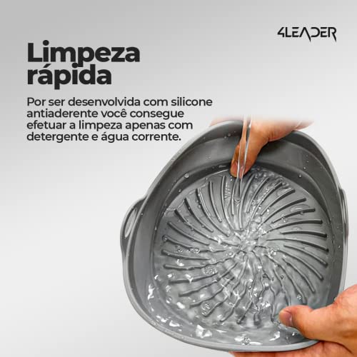 Cesta de Silicone para Air Fryer - Acessório Profissional para Frituras Saudáveis em Casa - Resisten