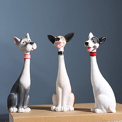 ZWCHGJ Statue Garten Dekor Skulptur Design Tier Wohnzimmer Dekoration Kleines Kinderzimmer Kreatives Bücherregal Zimmer Desktop Nordischer Stil Neuheit Geschenk
