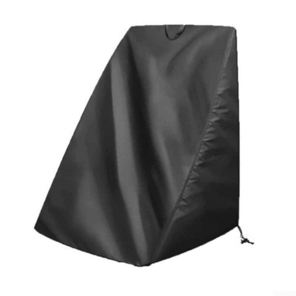 Standing Hose Reel Cover with 210D Oxford Cloth and Secure Pull Rope Closure to Protect Against Outdoor Elements (Black 210D)