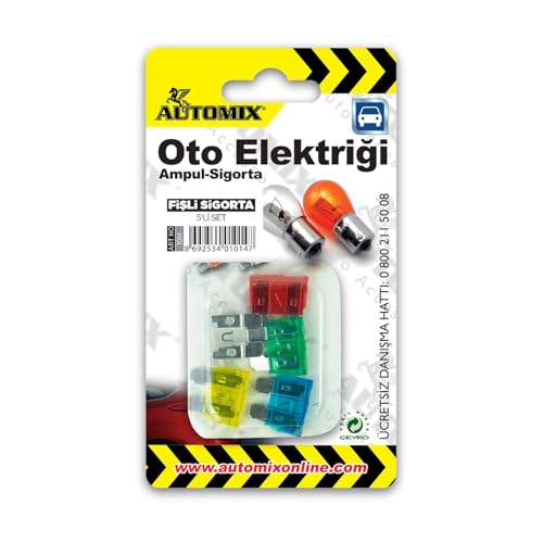 Elektrik Sistemi Koruma Seti 5'li Fişli Sigorta Seti Araç