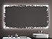 Produktbild SARAR Badspiegel Spiegel Badezimmerspiegel A++ LED Beleuchtung - (B) 100 cm x (H) 90 cm Exklusiv mit Laser Gravur Technik LD101 Wandspiegel Badspiegel led