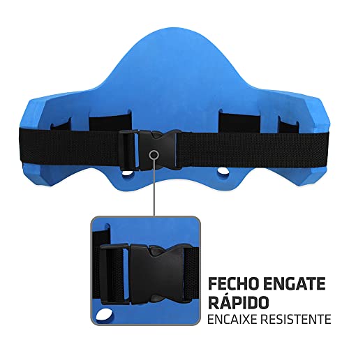 Cinto Flutuante Muvin – Hidroginástica - Natação – Regulável – Fechamento em Fecho de Contato – Espo