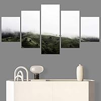 SIGNWIN 5 Panel Canvas Wall Art Greenlands for Home Decorations Ready to Hang - 60