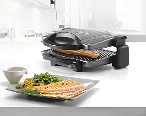 Delonghi Grigliatutto CG298.BK Parilla Eléctrica, 1800 W, Acero Inoxidable/Revestimiento Antiadherente, 3 Velocidades, Negro - imagen 3