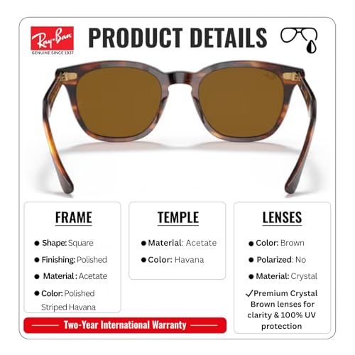 Image of Ray-Ban RB2298 HAWKEYE Square Shaped Sunglasses for Men & Women with Official RAYBAN Eyewear Kit