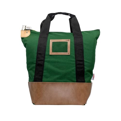 Cardinal bag supplies Locking Heavy Duty Courier Bag Forest 18x18x8 inch