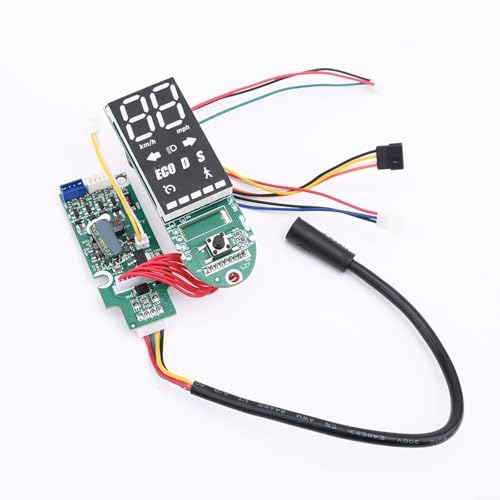 Nexbrill Tablero de instrumentos eléctrico para Ninebot Max G2, pantalla LED de aluminio, tablero de repuesto, diseño resistente al desgaste para viajes al aire libre, tamaño de 71,5 x 23 mm