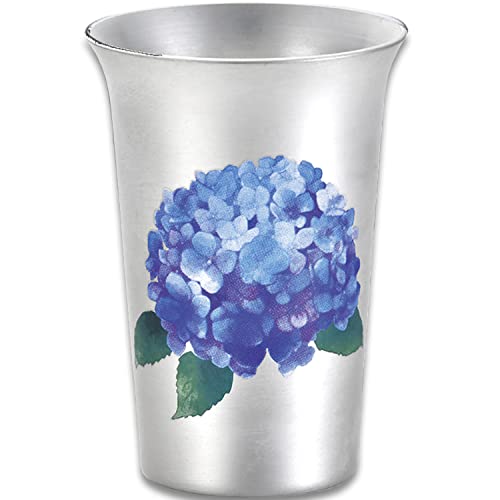 スリースノー 日本酒グラス 150ml 紫陽花 冷たいお酒を注ぐと色が変わる まどろむ酒器 燕三条 日本製 Three Snow 新越ワークス 31916
