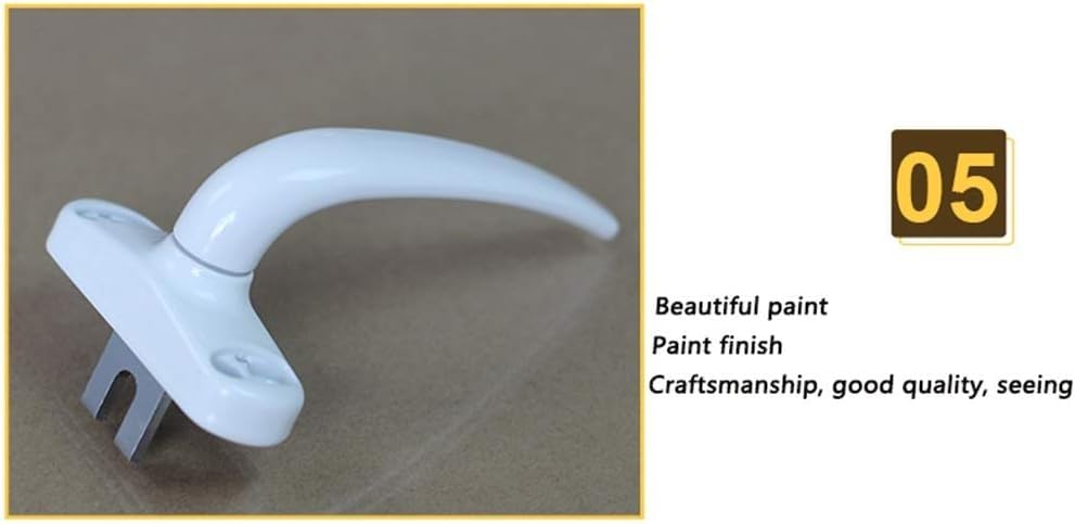 ZMQJEQANBG Window locks Window handles for upvc windows Window Lock Handle, A Pair Of Door And Window Handles, On Aluminum Alloy Door And Window Locking Black/white Window Accessories Door Handle Hand