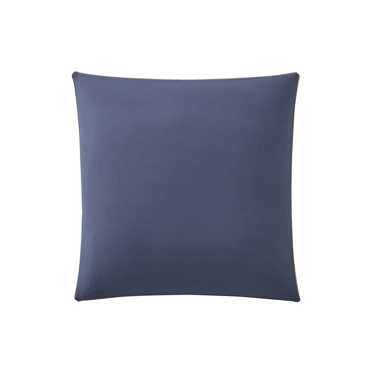 Two-tone Cotton Pillowcase, Bons Jours, Blue, 65 x 65 cm, Essix
