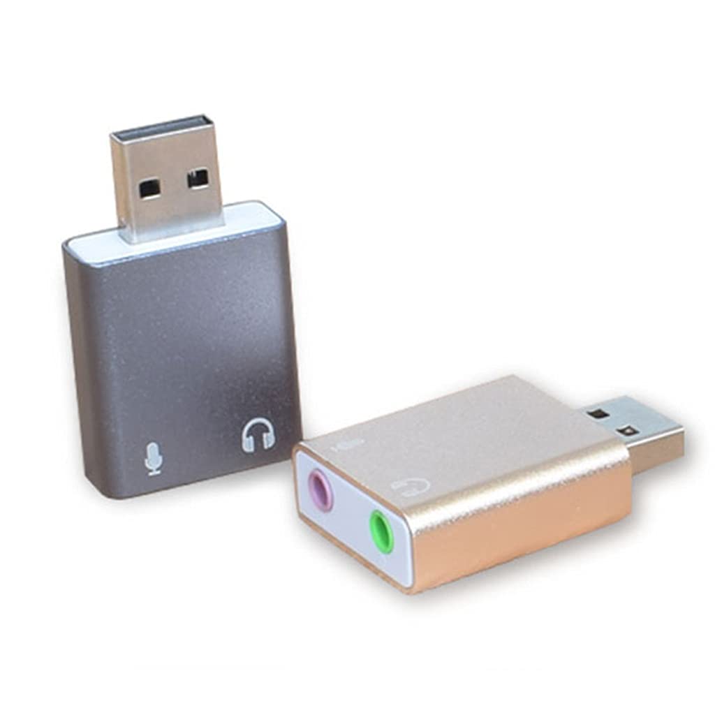 Scheda audio esterna USB 2.0 7.1 adattatore surround per PC apparecchiature analogiche e digitali Adattatore USB con microfono