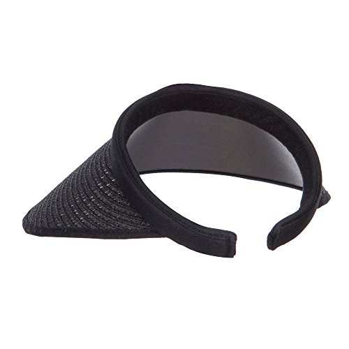 Toyo Braid Clip On Paper Visor - Black Osfm #TOP1
