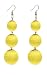 VK Accessories Thread Ball Dangle Earrings Thread Dangle Earrings Soriee Drop Earrings Beaded Ball Ear Drop Yellow