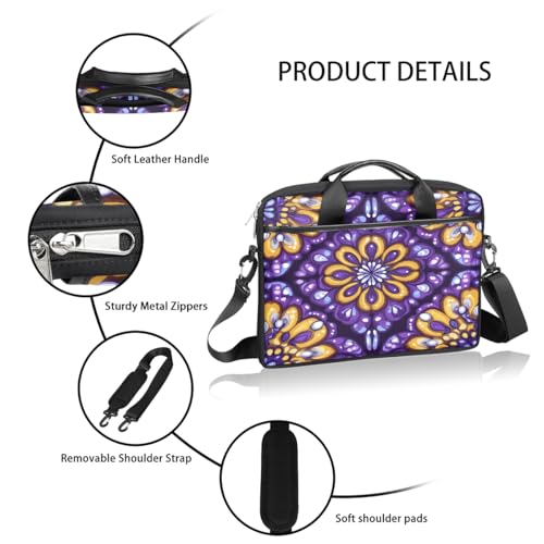 Bolsa para portátil Psychedelic Geometric Mandala 15'' miniatura 4