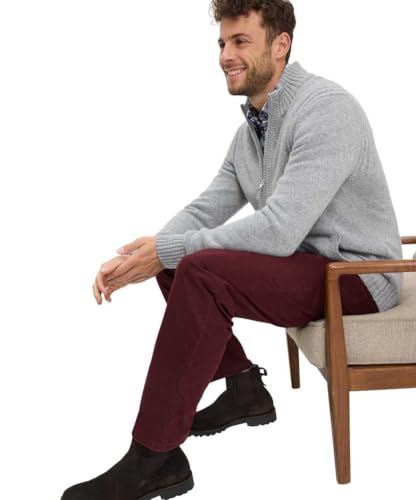 BRAX Herren Style Cooper TT Marathon Thermo Five Pocket Hose, 43 Red Wine, 35 W / 34 L – Ansicht 6
