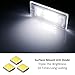 iJDMTOY OEM-Fit 3W Full LED License Plate Light Kit Compatible With 2002-06 MINI Cooper Gen1 R50 R52 R53, Powered by 18-SMD Xenon White LED & Can-bus Error Free