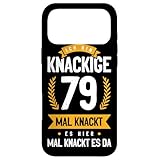 私は79 歳 ここもあちこちもギシギシ 面白いバースデーシャツ スマホケース iPhone 17 Pro Max 用