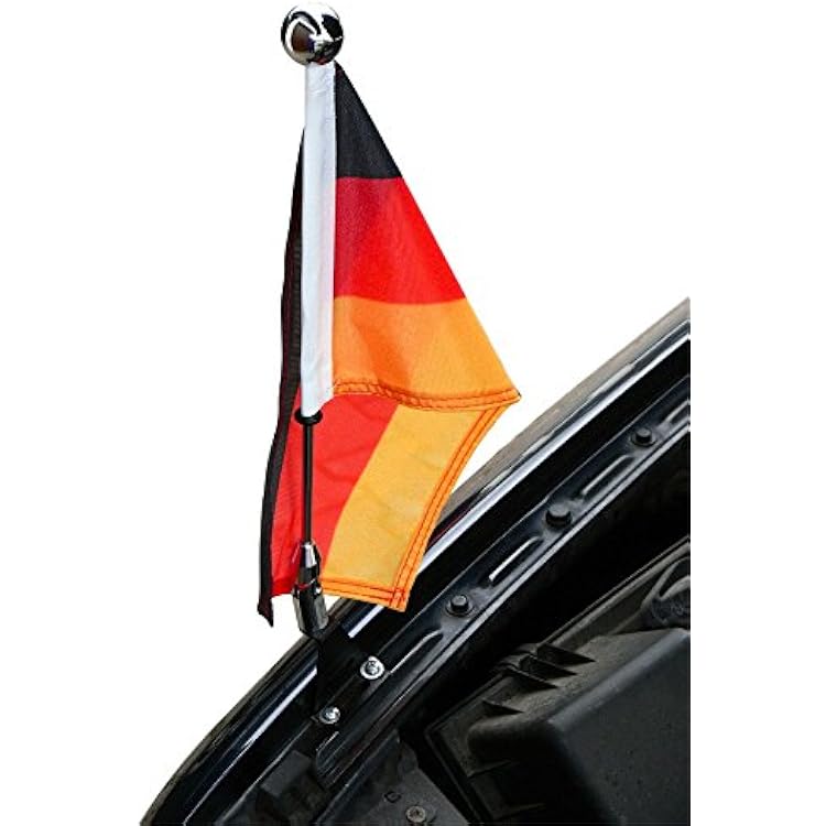 Americas & Americas Chrome Z-Mount Diplomat Car Flag Pole